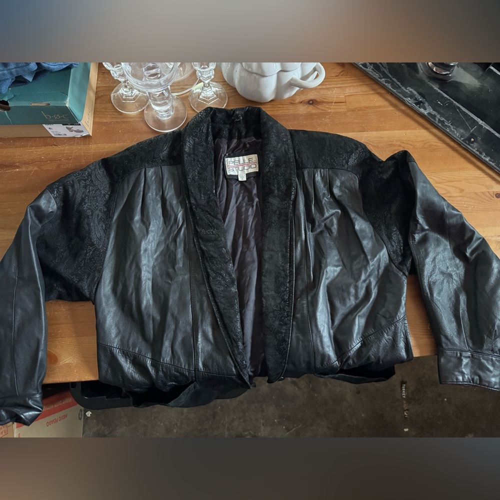 VINTAGE Pelle Studios leather blazer